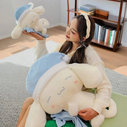 50CM Sanrio Sleeping Cartoon Anime Cinnamoroll Plushies Stuffed Animal Home Decoration Peluche Sleeping Pillow Holiday Gifts