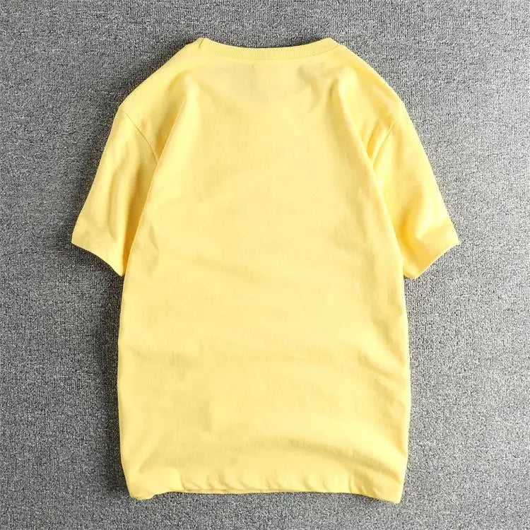 Summer New American Retro Short-sleeved O-neck Letter Printed T-shirt Men's Fashion Simple 100% Cotton Washed Casual Sport Tops