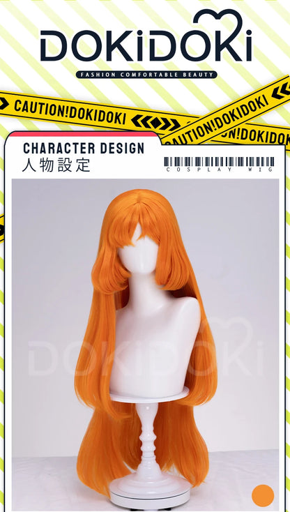 IN STOCK Rodion Ishmael Hong Lu Cosplay Wig Game DokiDoki Women Men 90cm Orange Black Long Hair Ishmael Cosplay Free Wig Cap