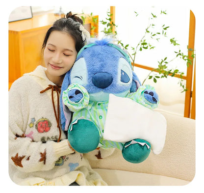 30/40/50cm Big Size Lilo & Stitch Pajamas Disney Anime Plush Stuffed Doll Kawaii Room Plushies Children's Pillow Holiday Gift