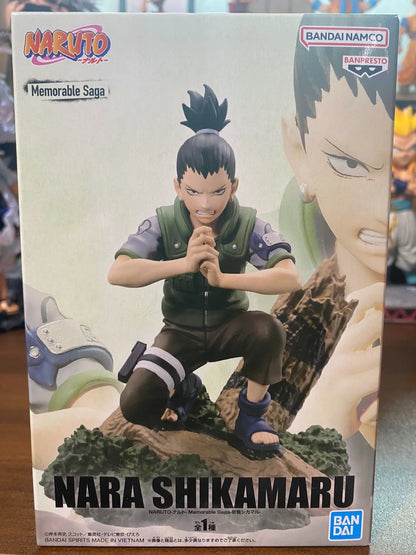 Bandai In Stock Original Memorable Saga Naruto Nara Shikamaru Anime Action Figure Model Ornaments Boxed Toys Gift Genuine