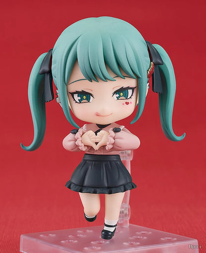 10cm #2239 Hatsune Miku Anime Figure Kawaii The Vampire Hatsune Miku Action Figure Room Decorations PVC Collection Model Toys