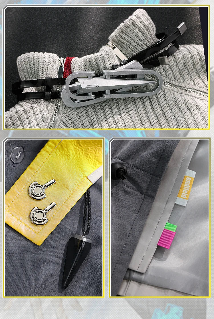 Endministrator A B Cosplay Costume Game Arknights DokiDoki-SR Men Endministrator Cosplay Mask Halloween