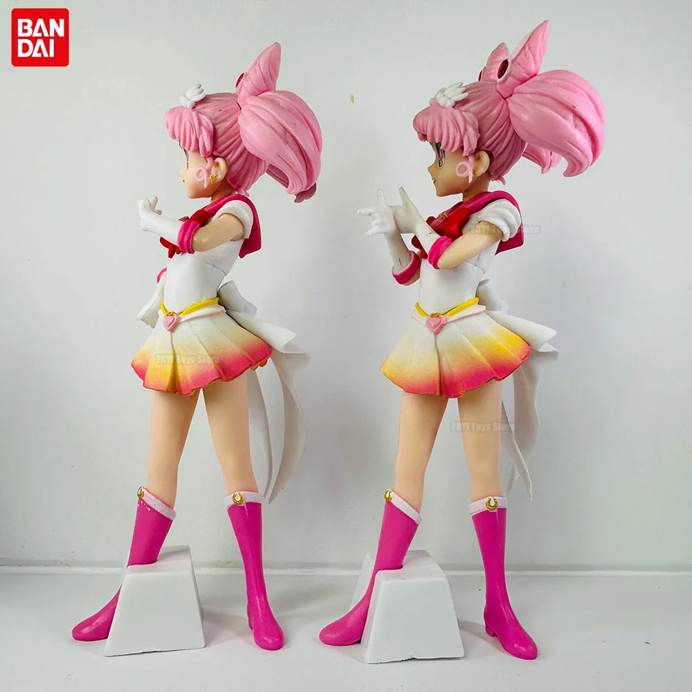 17cm Pretty Guardian Sailor Moon Cosmos Anime Figure The Movie Glitter Glamours Super Sailor Chibi Moon Action Figurine Toy Gift