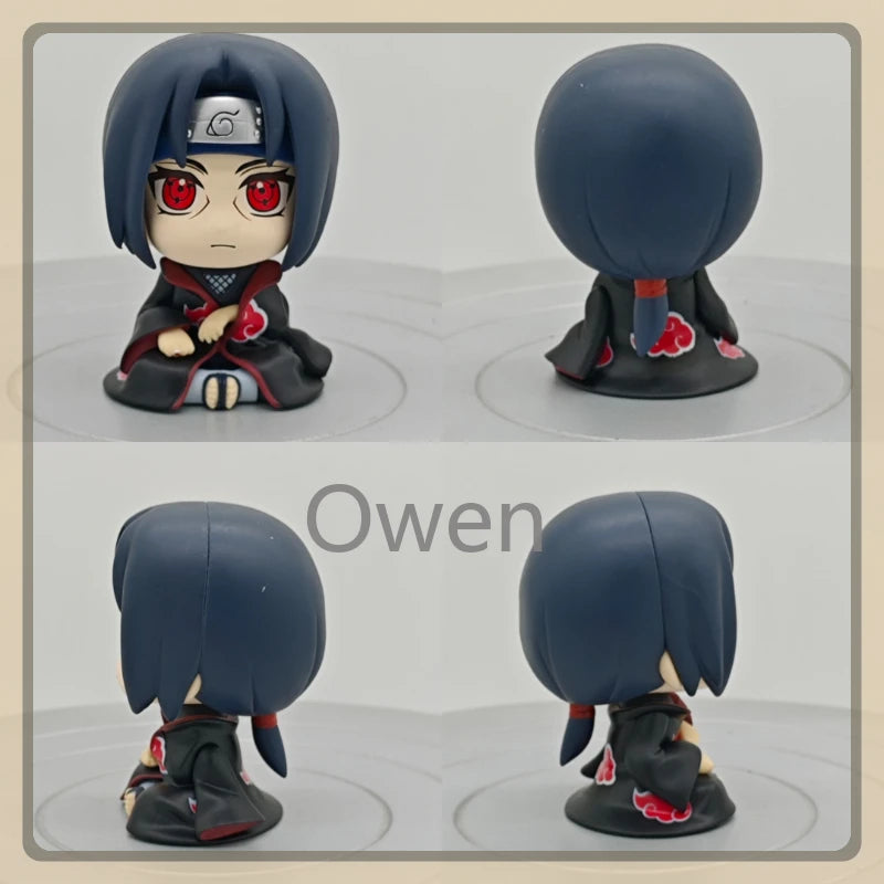 Popular Big Head Anime Naruto Shippūden Figurine Uchiha Itachi Action Figure PVC Q Version Collection Model Decoration Toy Gift