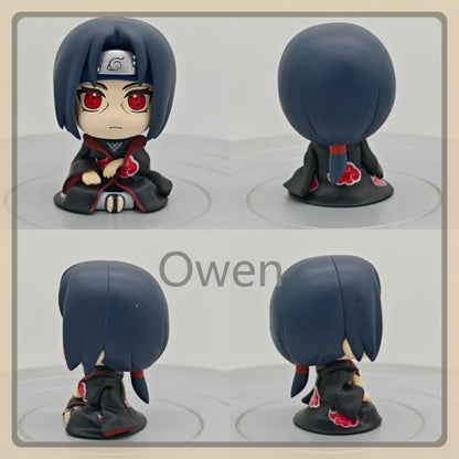 Popular Big Head Anime Naruto Shippūden Figurine Uchiha Itachi Action Figure PVC Q Version Collection Model Decoration Toy Gift