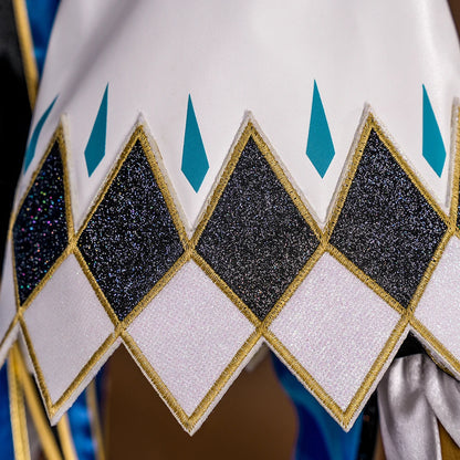 Honkai Star Rail Cerydra Cosplay Costume Wig Dress Uniform Crown Wings Headwear Halloween Party for Women Girls Carnival iCoser