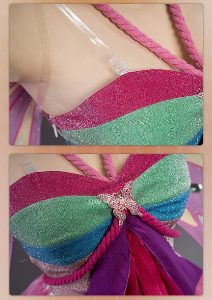 IN STOCK UWOWO Bloomm Enchantixx Flora Cosplay Costume Big Fairy Wings Cosplay Outfit Butterfly Fairy Women Wing