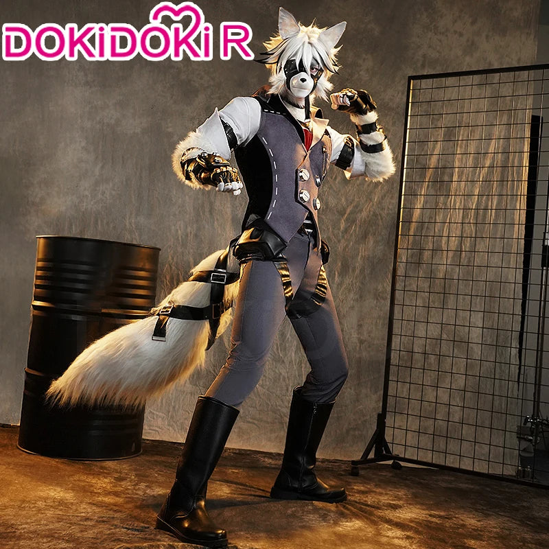 Von Lycaon Cosplay Costume Game Zenless Zone Zero【S-3XL】DokiDoki-R ZZZ Von Lycaon Ears Tail Halloween Plus Size