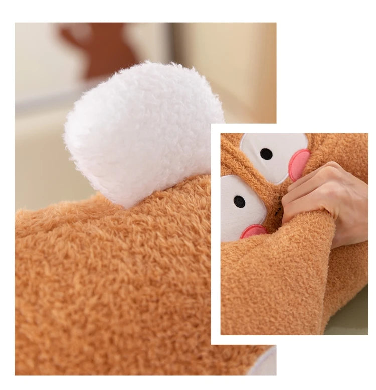 New Cute Car Cushion Office Seat Lumbar Support Creative Sofa Pillow Multifunctional Foot Cushion Nap Pillow