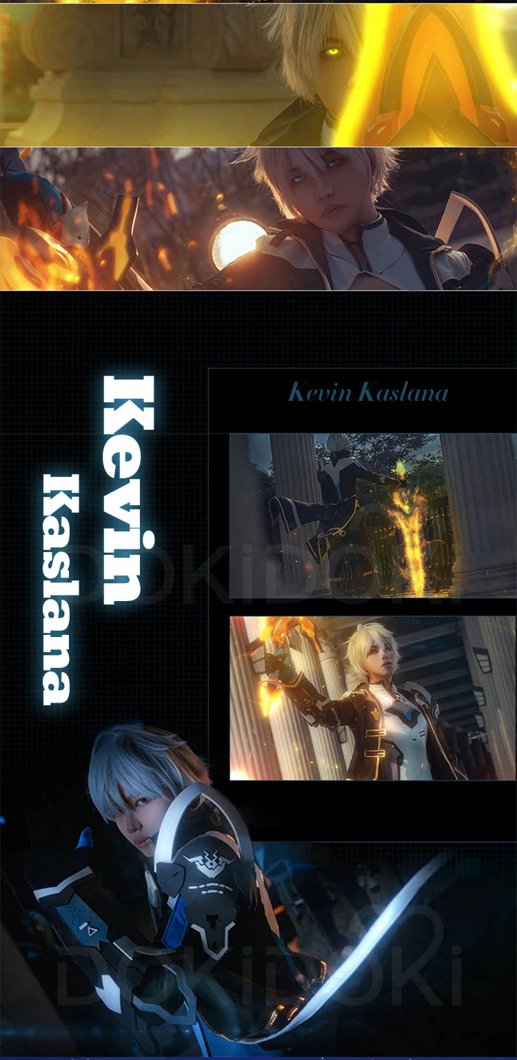 Kevin Kaslana Otto Apocalypse Cosplay Game Honkai Impact 3rd 【S-2XL】DokiDoki-R Kevin Cosplay Costume Honkai Cosplay  Plus Size