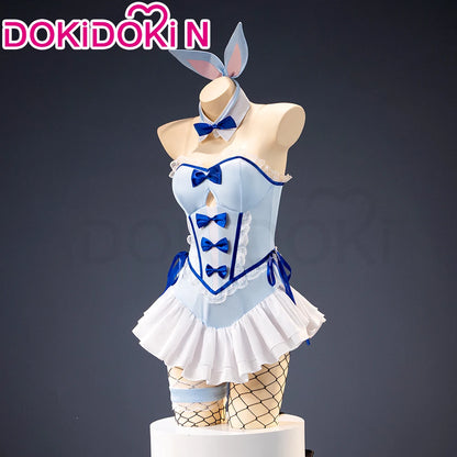 IN STOCK Kitagawa Marin Cosplay Costume Anime Cosplay DokiDoki-N Blue Bunny Girl Costume Marin Sexy Dress Rabbit Ears