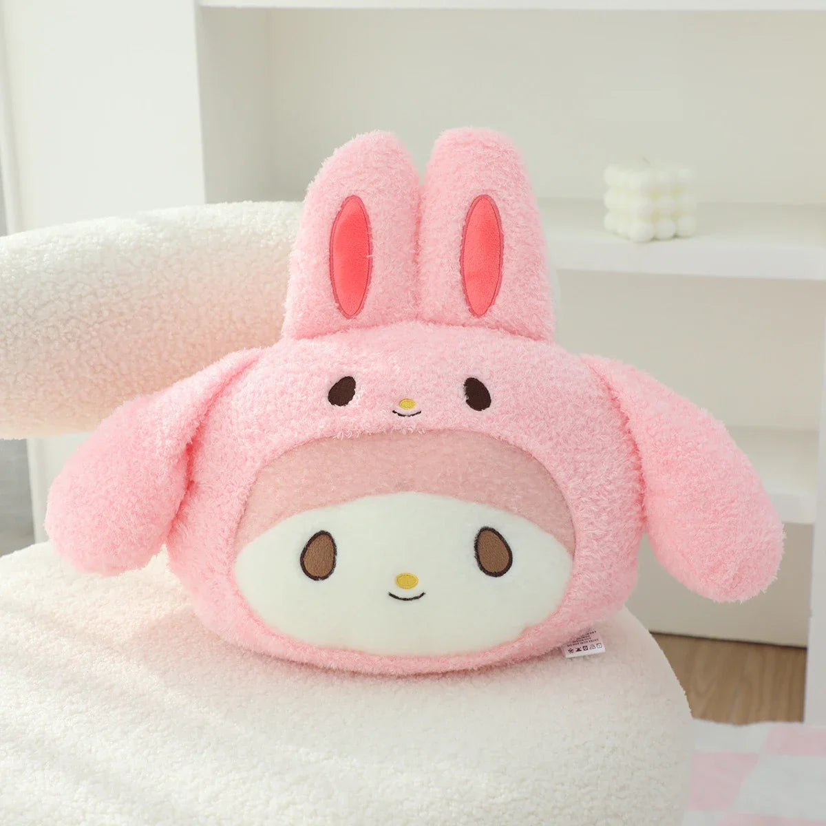Sanrio Lovely Hello Kitty Headrest Back Cushion Chair Lumbar Support Car Seat Decor My Melody Kuromi Throw Pillow Gifts Girl