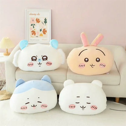 Comfortable Chiikawa Back Cushion Very Soft Throw Pillow Stuffed Hachiware Usagi Momoga Cuddly Plushies Sofa Bed Home Decor