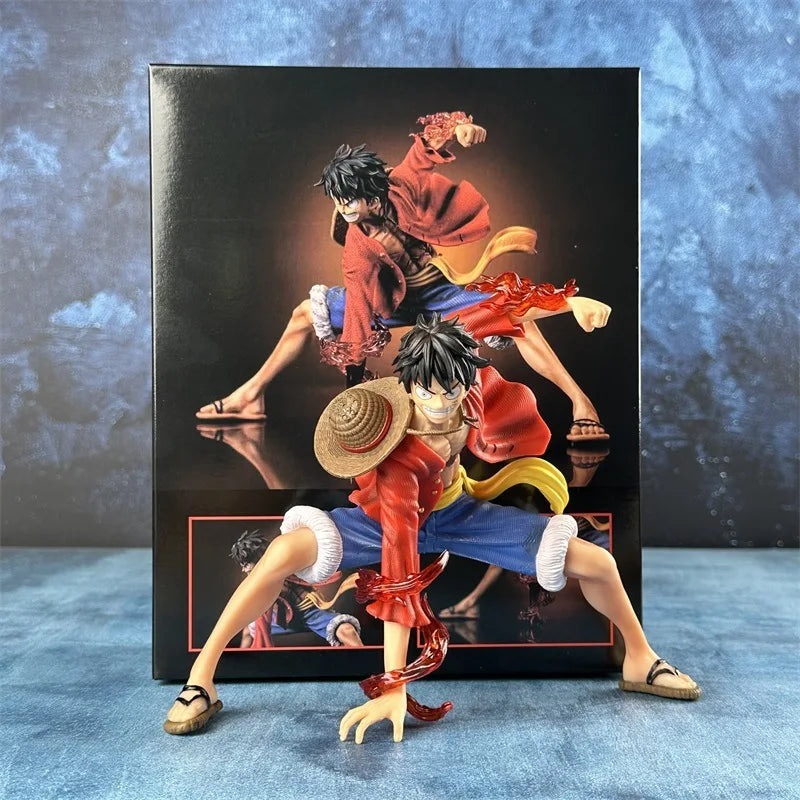 18cm One Piece Monkey D. Luffy Luffy Figures Battle Style Action Figures Anime Collection PVC Model Doll Toys Kid Birthday Gifts