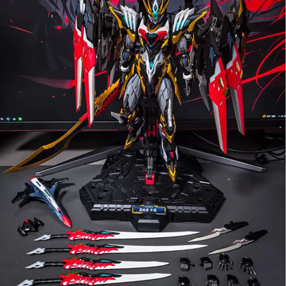 Motor Nuclear Ganjiang Mecha Assembly Model Kit Alloy Skeleton Action Figures Posable Desktop Ornament Collectible Toys Boy Gift