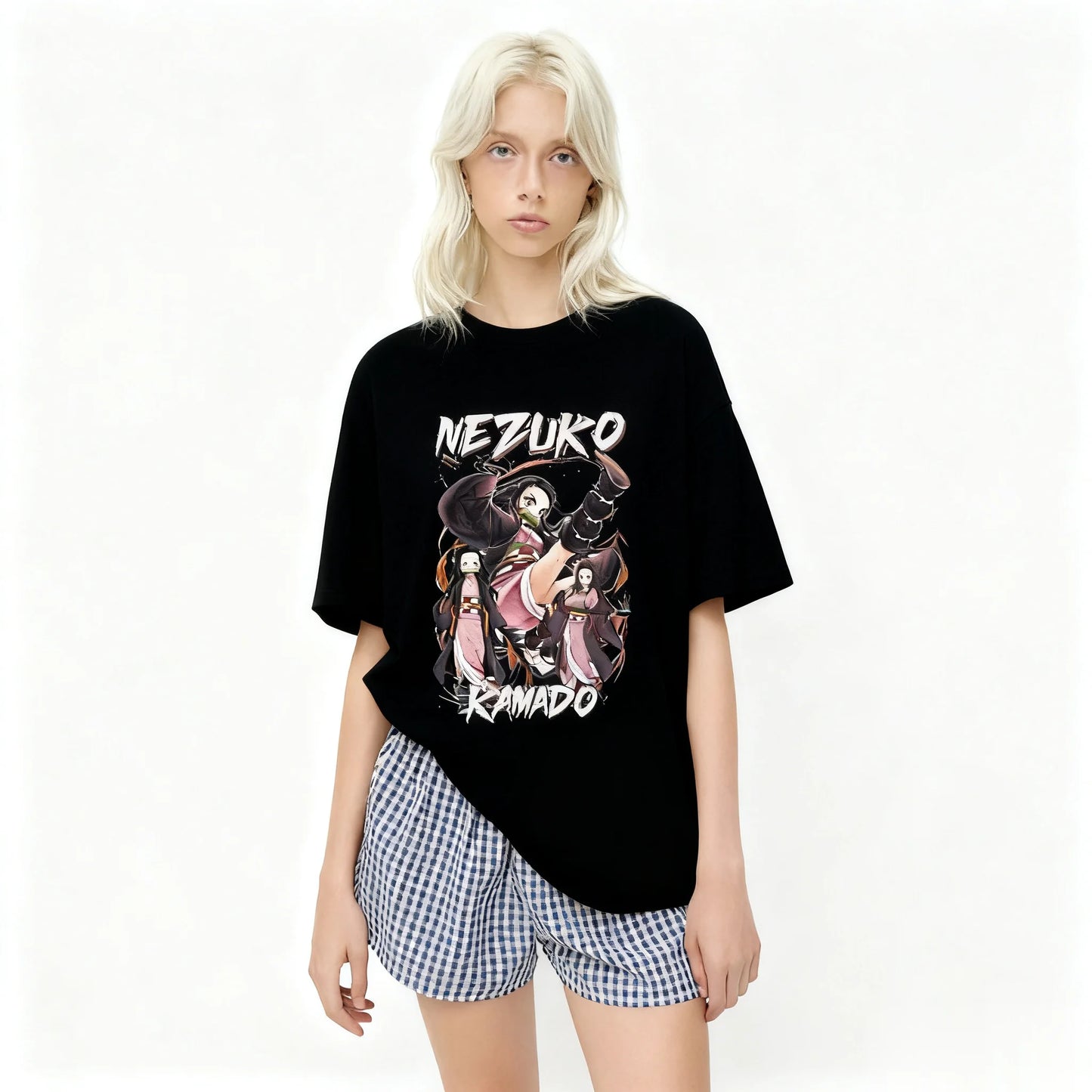 Anime Demon Slayer Graphic T Shirt Women Men Oversized Short Sleeve Tee Streetwear Hip Hop Casual Summer Fashion Trend Y2k Top