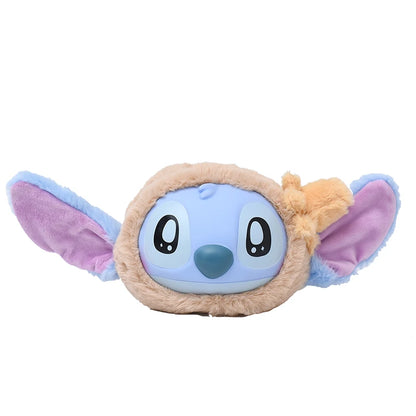 New Disney Stitch Cartoon Plush Backpack Cute Winter Gift For Girls Stuffed Animal Toy Plushie Bag Kids Carry-On Satchel