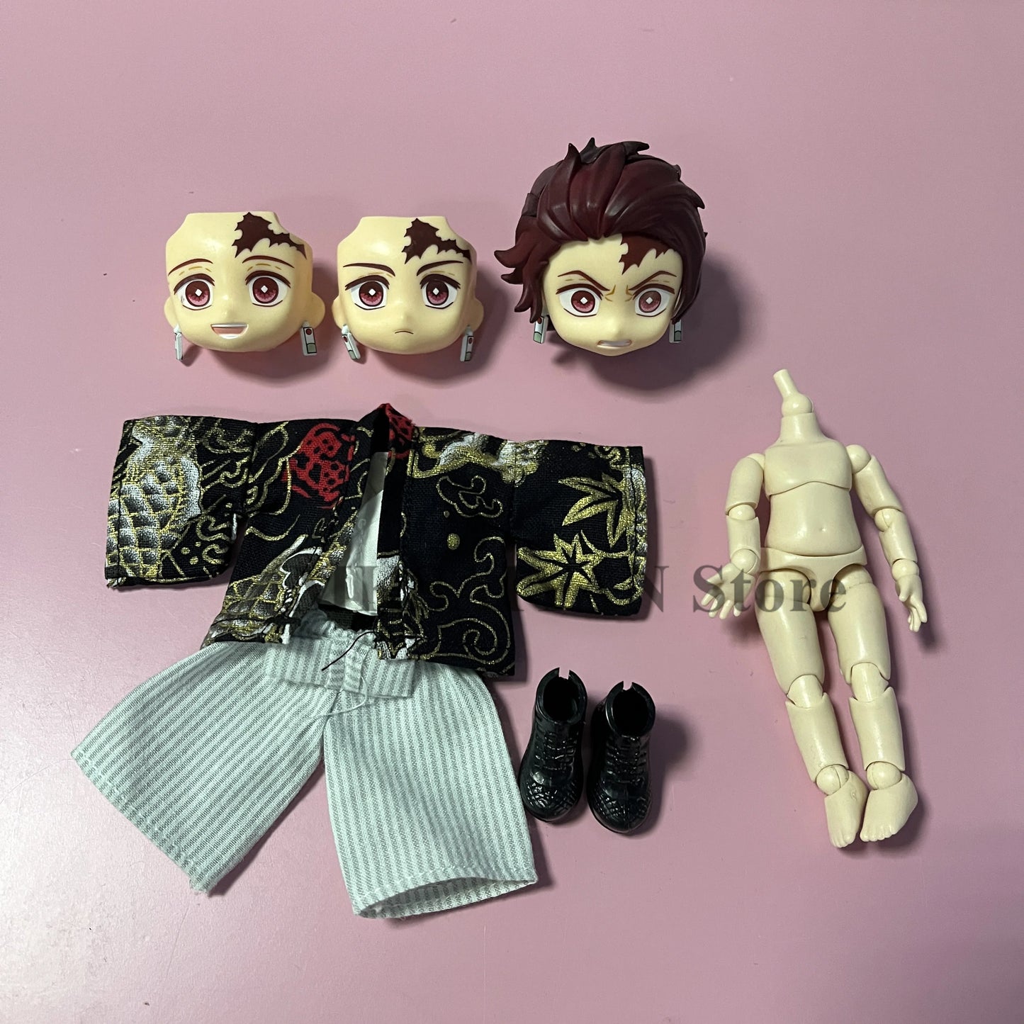 Ob11 Kamado Tanjirou Action Figure Toys Anime Demon Slayer Kimetsu no Yaiba Infinity Castle PVC Model Collection Doll