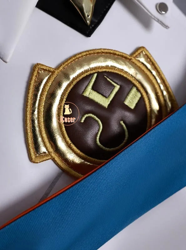 Genshin Impact Ineffa Cosplay Costume Wig Cloak Uniform Outfit Headwear Boom Boom Thunderwave Halloween Party for Women Girls