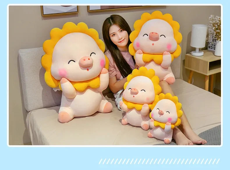 40-70cm Cute Pig Plush Toys Soft Stuffed Animal Pillow Kawaii Plushies Home Decoration Children Birthday Gift Doll for Kid Girl