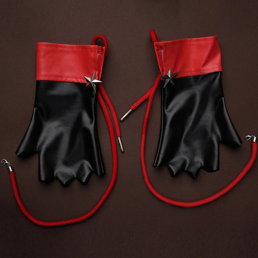 iCoser Arknights Exusiai The New Covenant Cosplay Costume Wig Uniform Luminous Headwear Halloween Party for Women Girls Carnival