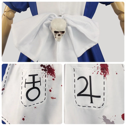 HOMCHEE Trends Alice Cosplay Costume Adult Cotton Polyester