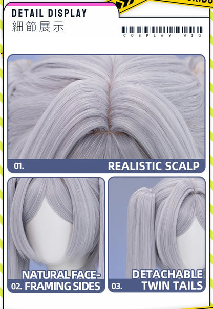 IN STOCK Frieren Wig Anime Frieren: Beyond Journey's End DokiDoki Frieren Cosplay Ear Clip Ears Free Cap