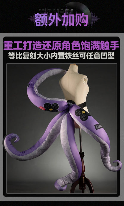 Zenless Zone Zero Yidhari Cosplay Costume Wig Uniform Bodysuit Hat Spook Shack Halloween Party for Women Girls Role Play Outfit