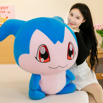 35/45/60CM Large Big Size Chibimon Plushies Kawaii Cartoon Anime Doll Comfortable Soft Doll Children's Ornament Toy Gifts
