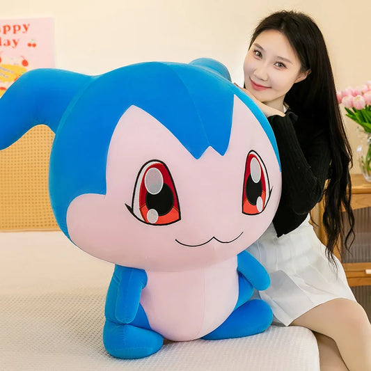 35/45/60CM Large Big Size Chibimon Plushies Kawaii Cartoon Anime Doll Comfortable Soft Doll Children's Ornament Toy Gifts
