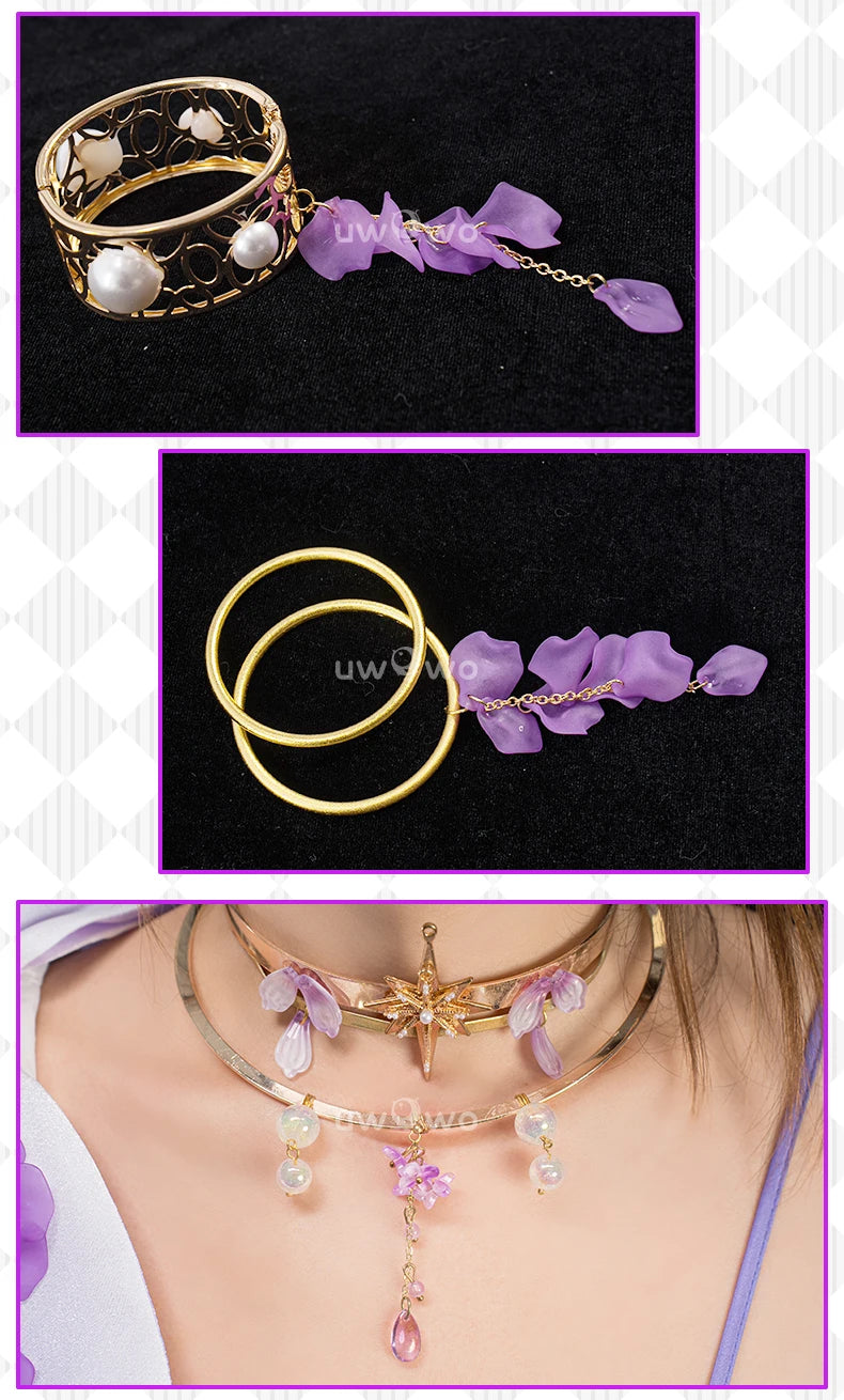 PRE SALE UWOWO Robin Cosplay Game Honkai Star Rail Fanart Robin Wisteria Gown Cosplay Costume Halloween Costume