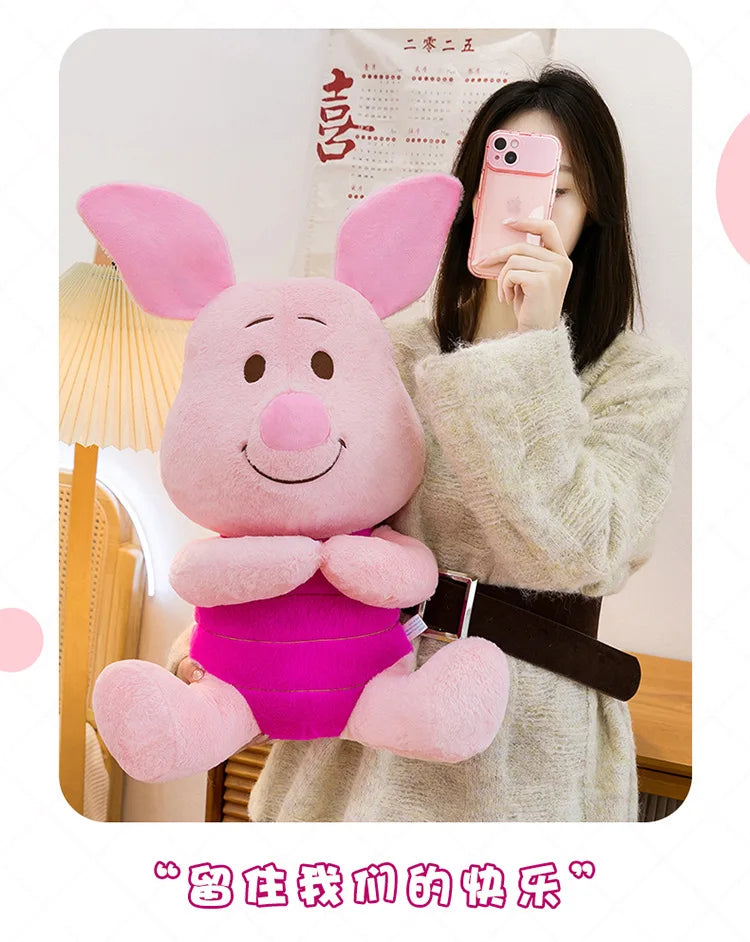 60/80/100cm Super Big Size Piglet Disney Anime Plush Stuffed Doll Kawaii Room Decoration Plushies Children's Pillow Holiday Gift
