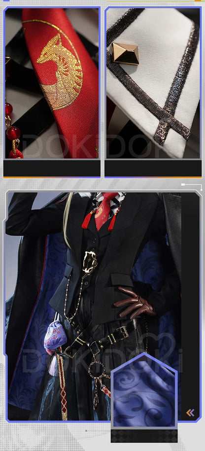 IN STOCK Vulpisfoglia Cosplay Costume Game Arknights DokiDoki-SR Vulpisfoglia Ears Tail Women Halloween Costume