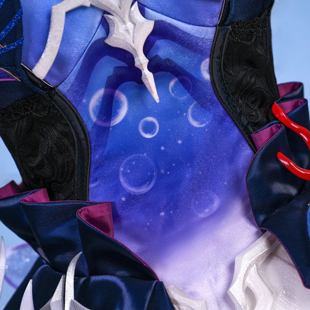 Honkai Star Rail Hysilens Cosplay Costume Wig Dress Headwear Amphoreus Festival Halloween Party for Women Girls Cos Props iCoser