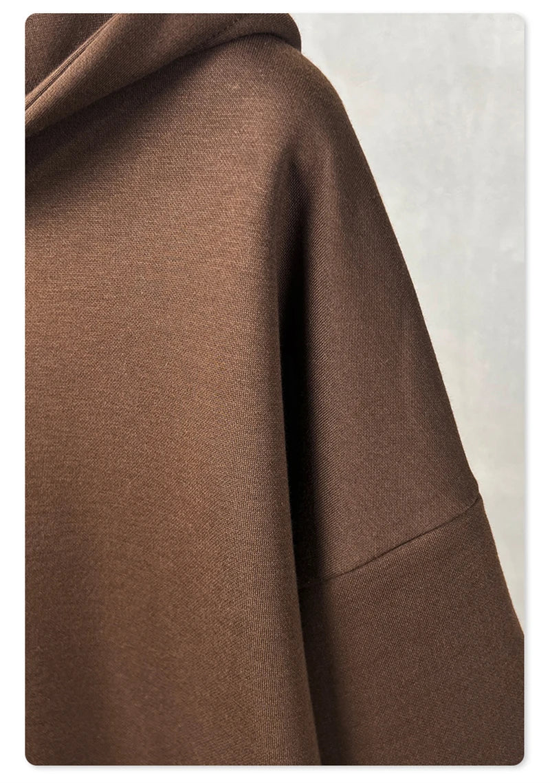 ZODF Fashion Winter Fake 2-Piece 340gsm Fleece Hoodies For Men Unisex High Street Camouflage Sleeve Hooded Pullovers HY1153