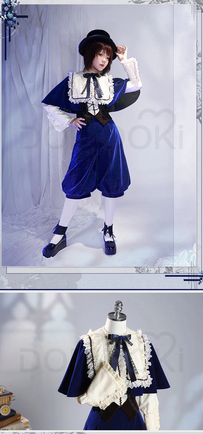 Souseiseki Cosplay Costume Anime Rozen Maiden Cosplay DokiDoki Women Cute Blue Dress Christmas Costume Souseiseki Cosplay
