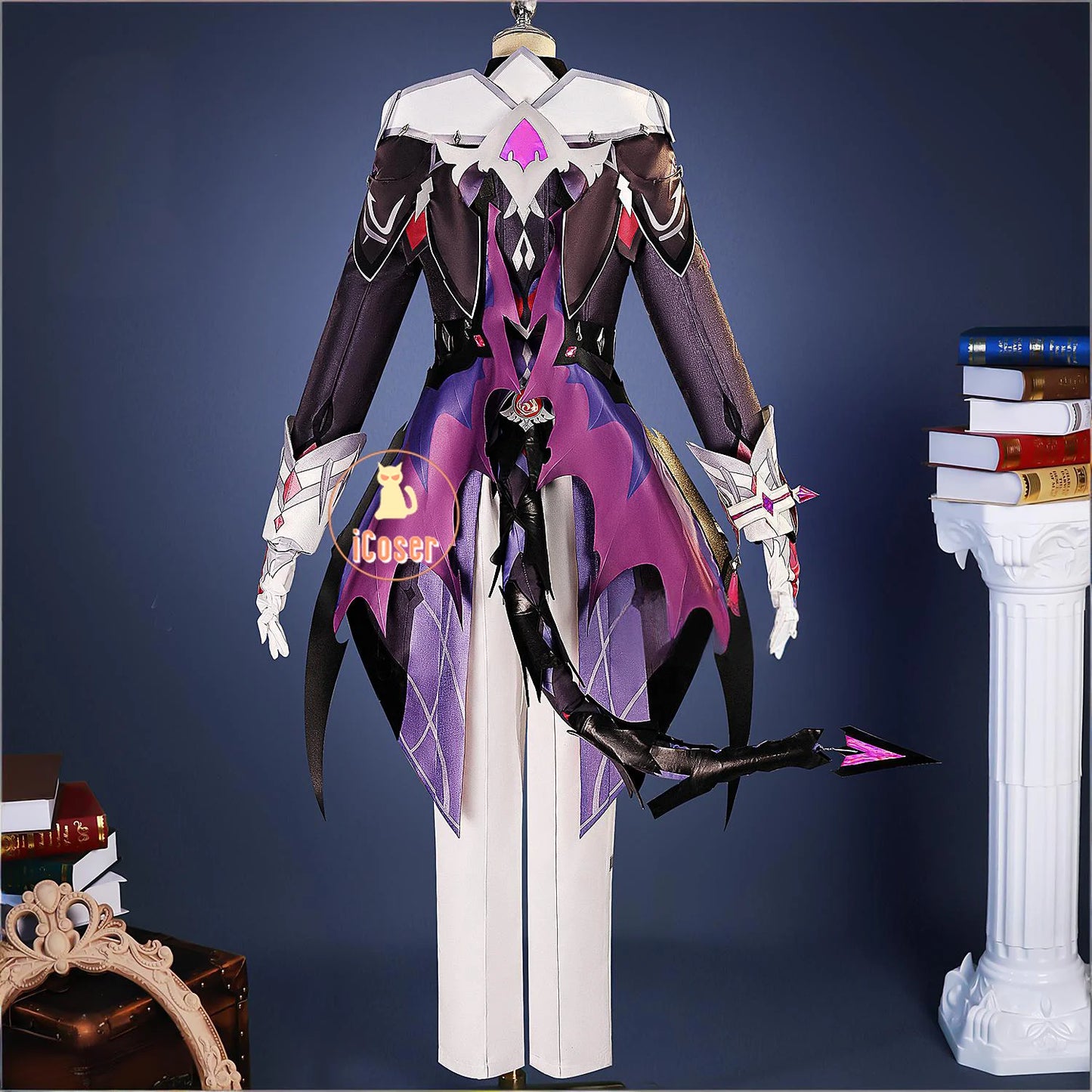 Genshin Impact Durin Cosplay Costume Wig Uniform Headwear Game Role Play Outfit Halloween Christmas Party for Women Men Girls