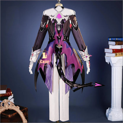 Genshin Impact Durin Cosplay Costume Wig Uniform Headwear Game Role Play Outfit Halloween Christmas Party for Women Men Girls