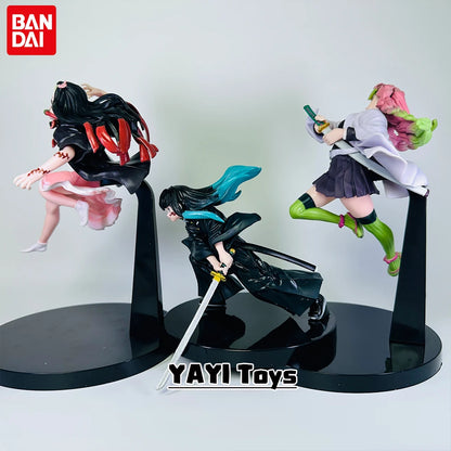 Hot Anime Demon Slayer Figure Tanjirou Agatsuma Zenitsu Kyoujurou Anime Model Action Figure PVC collection Toy for Kids Gift