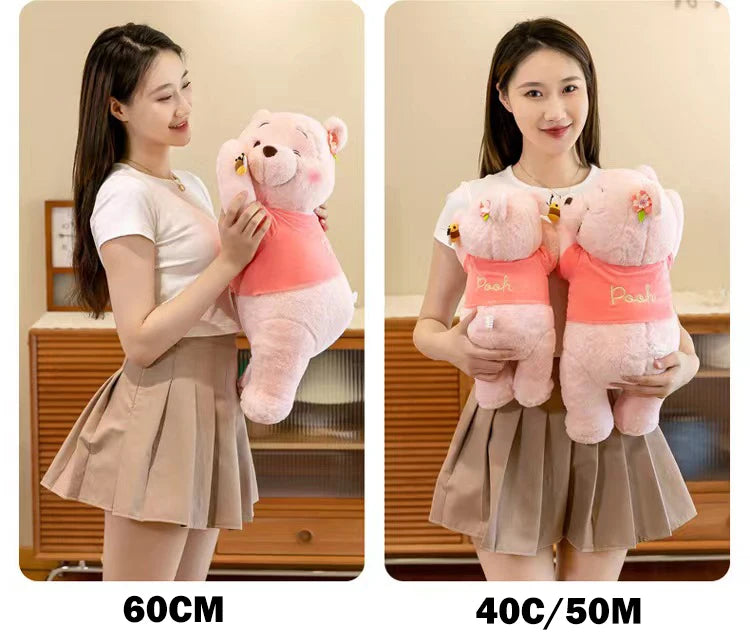 40-100CM New Disney Winnie the Pooh Bear Doll Cartoon Plush Toy Cute Anime Soft Pillow Stuffed Kawaii Children's Birthday Gift