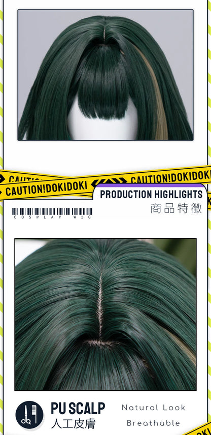 IN STOCK Ineffa Nefer Jahoda Flins Wig Game Genshin Impact DokiDoki Men Gradient Deying Hair Flins Cosplay Free Cap Halloween