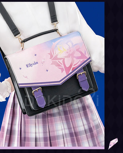 Sunday Elysia Doujin Bag Game Honkai Star Rail DokiDoki Sunday Cosplay Props School Bag HSR Itabag Halloween
