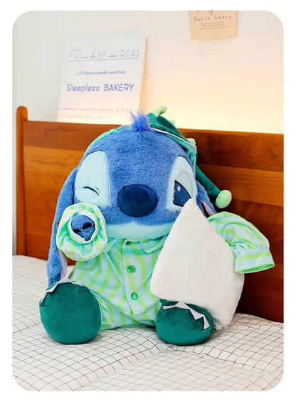 30/40/50cm Big Size Lilo & Stitch Pajamas Disney Anime Plush Stuffed Doll Kawaii Room Plushies Children's Pillow Holiday Gift