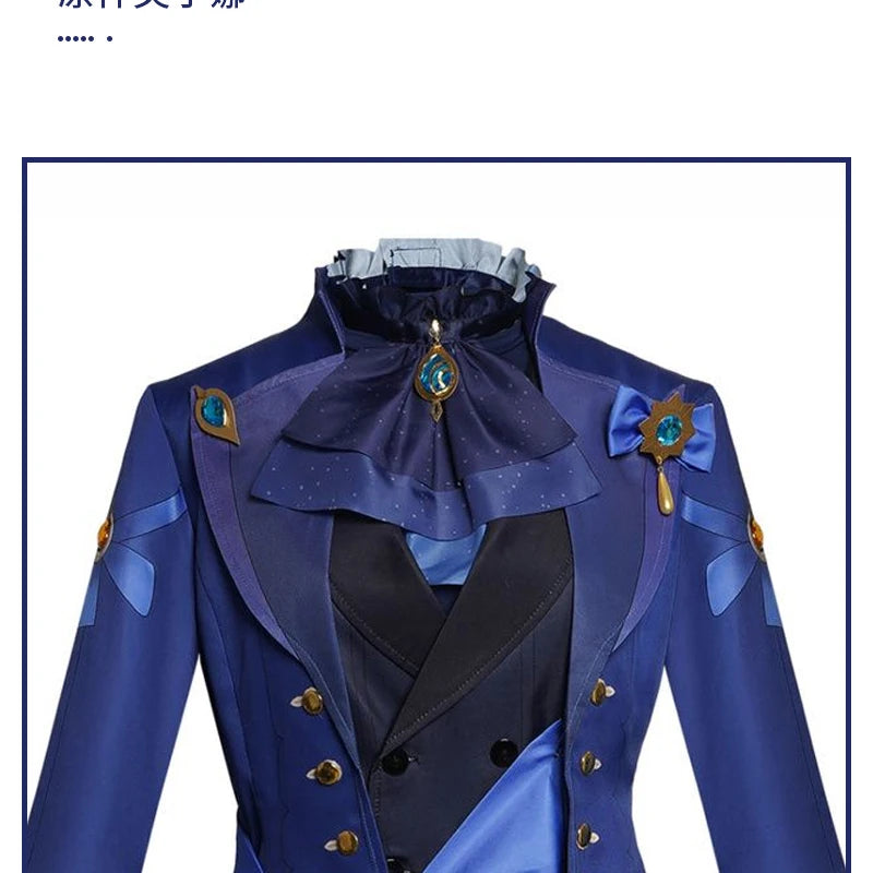 Genshin Impact Furina Cosplay Costume Set Polyester