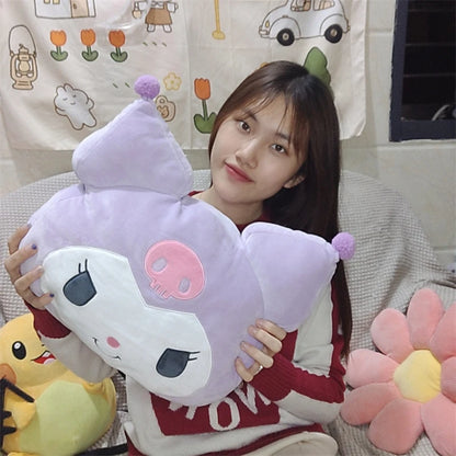 Sanrio Very Soft Kuromi Back Cushion Throw Pillow Sofa Bed Room Decor Comfortable Japanese Style Pillow Gifts Girl