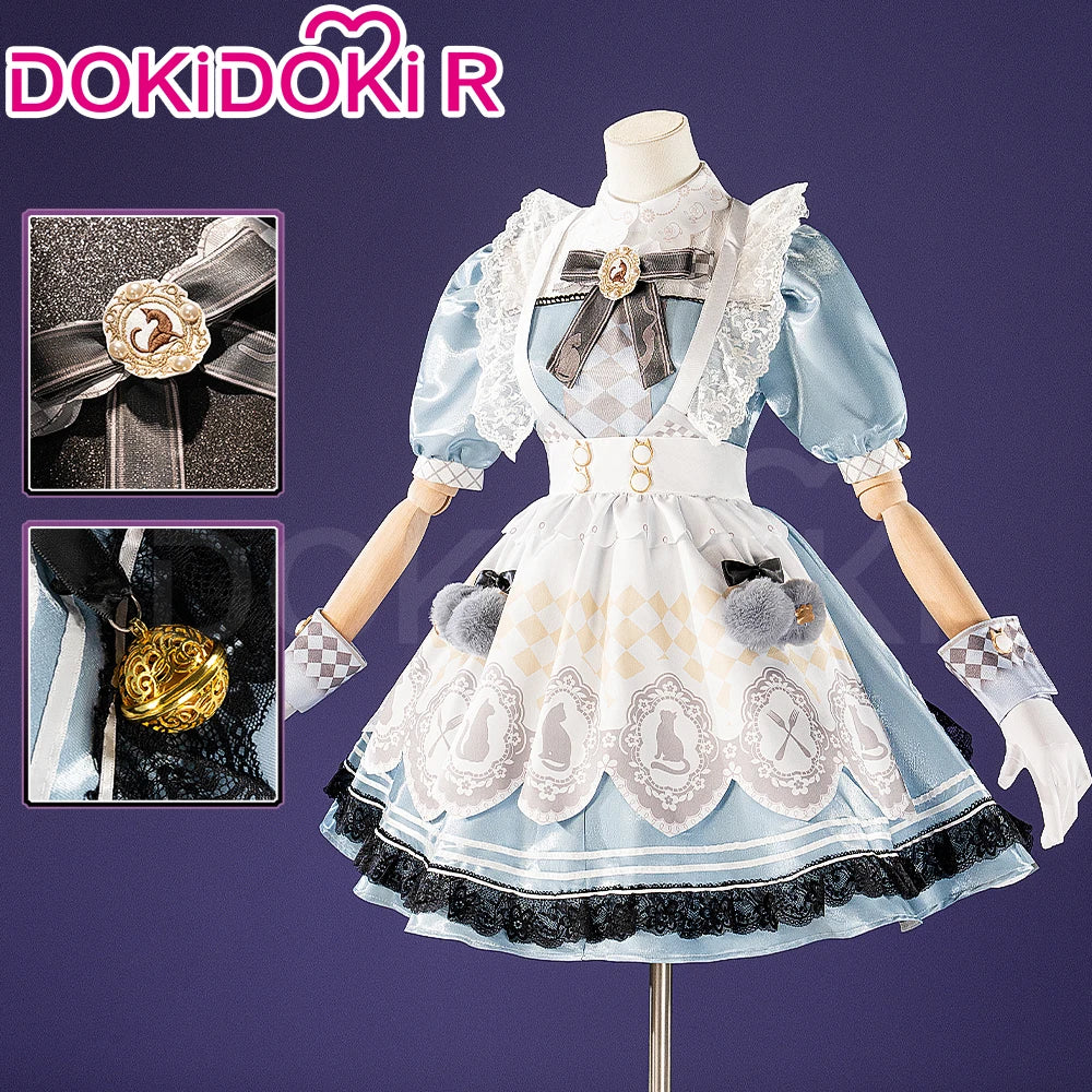 IN STOCK Nikki Cosplay Costume Game Infinity Nikki【S-3XL】DokiDoki-R Women Cute Lolita Dress Floral Memory Plus Size