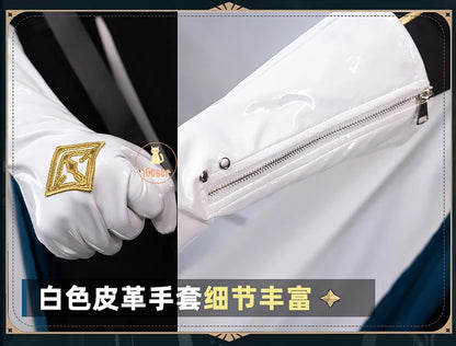 Arknights Ulpianus Cosplay Costume Wig Staring Into The Abyss Uniform New Skin Headwear Mask Halloween Party for Women Men Girls