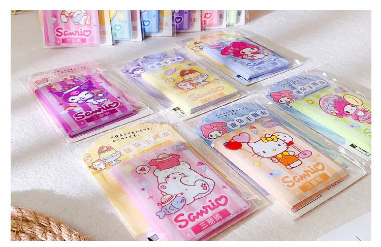 36pcs Sanrio Hello Kitty Kuromi Melody Mini Notebook Diy Kawaii Pocket Book Student Words Notebook Memo Student Stationery Gifts