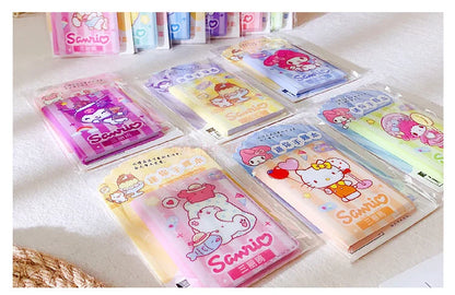 36pcs Sanrio Hello Kitty Kuromi Melody Mini Notebook Diy Kawaii Pocket Book Student Words Notebook Memo Student Stationery Gifts